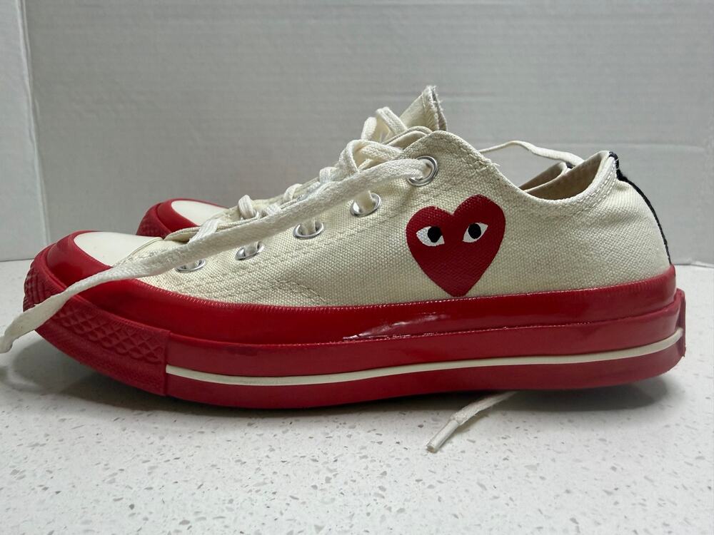 CONVERSE X PLAY COMME DES GARCONS CDG CHUCK TAYLOR ALL STAR 70 OX PRISTINE RED 4